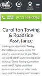 Mobile Screenshot of carrollton.towing-dallas.com