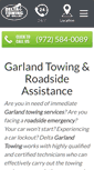 Mobile Screenshot of garland.towing-dallas.com