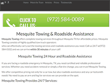 Tablet Screenshot of mesquite.towing-dallas.com